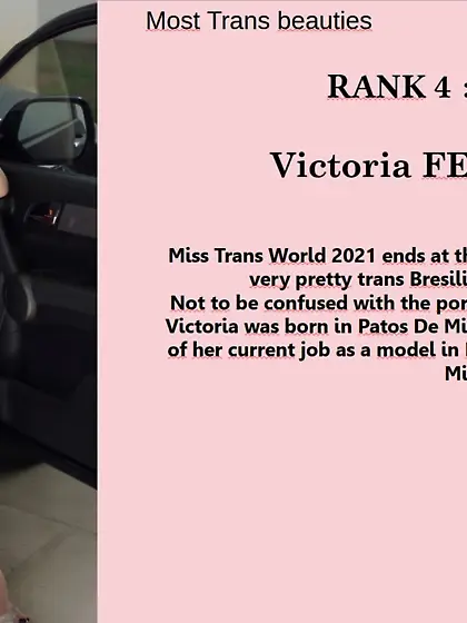 4th Miss T World Category : Victoria FERNANDES