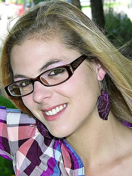 Hot Amateur Glasses Wearing Blonde Teen