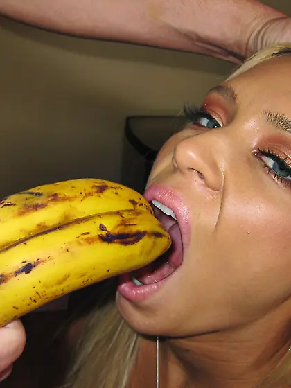 Tight blonde teen Kacey Jordan gags on huge cock and gets her fl