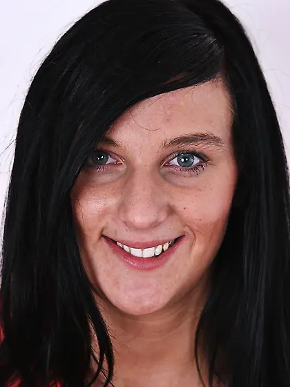 Curvy brunette bitch white