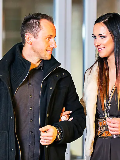 Adorable lady mans fat