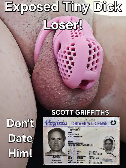 Scott F.  Griffiths exposed tiny dick loser
