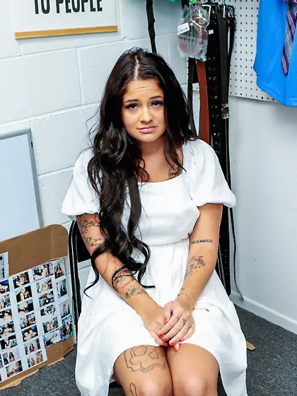 Tanned brunette Ryan Reid gets fucked by cocky LP officer